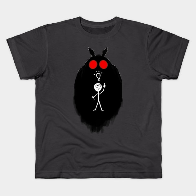 Mothman Kids T-Shirt by Casual Nonsense